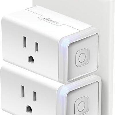 Kasa Smart Plug HS103P2, Smart Home Wi-Fi Outlet Works with Alexa, Echo, Google Home & IFTTT, No Hub Required, Remote Control,15 Amp,UL Certified, (Pack of 2) White
