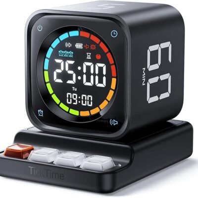 TK3 Pomodoro Timer Cube, Desk Productivity Timer