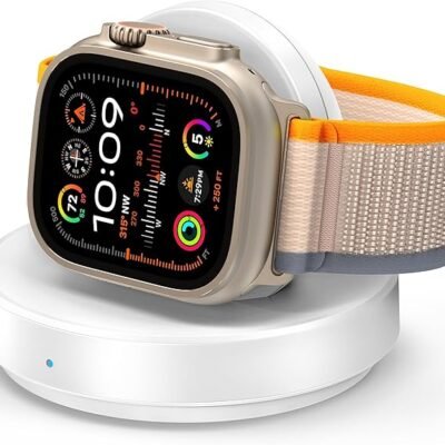 Portable Magnetic Charging Dock for Apple Watch, Wireless Fast Watch Charger Stand