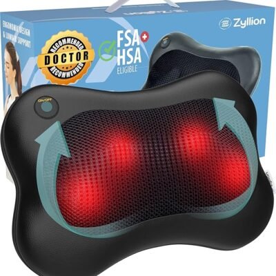 Zyllion Shiatsu Back and Neck Massager with Heat
