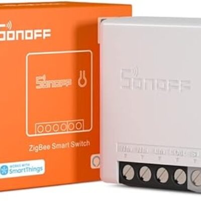 SONOFF ZBMINI ZigBee Mini Smart Light Switch(2 Way), Works with Alexa, SmartThings Hub, Google Home&SONOFF ZBBridge, ZigBee Hub Required, Neutral Wire Required